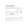Richen 3D Επιτοίχιο Ηλεκτρικό Τζάκι 2000W 110x59cm Μαύρο (3 άτοκες δόσεις)