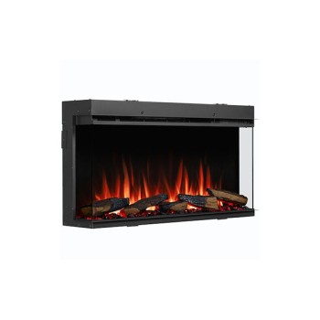 Richen 3D Επιτοίχιο Ηλεκτρικό Τζάκι 2000W 110x59cm Μαύρο (3 άτοκες δόσεις)