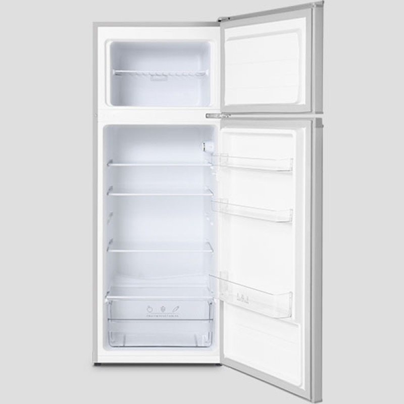 Inventor DP1446S Δίπορτο Ψυγείο 204Lit Silver Υ143xΠ55xΒ55 cm (3 άτοκες δόσεις)