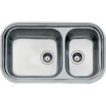 Foster Big Bowl 1662001S Δεξιός Ένθετος Νεροχύτης Inox Μ86xΠ50cm Ασημί (3 άτοκες δόσεις)
