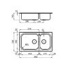 Foster Big Bowl 1662001S Δεξιός Ένθετος Νεροχύτης Inox Μ86xΠ50cm Ασημί (3 άτοκες δόσεις)