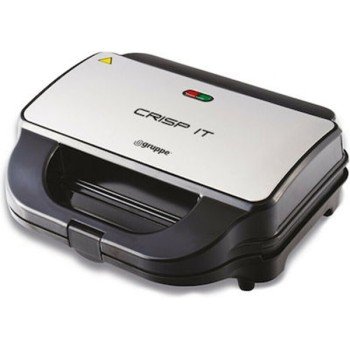 Gruppe Crisp It SW-298M Τοστιέρα με Αποσπώμενες Πλάκες για 2 Τοστ 900W Inox