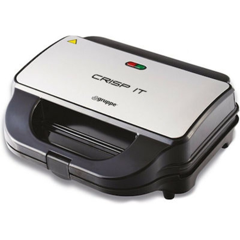 Gruppe Crisp It SW-298M Τοστιέρα με Αποσπώμενες Πλάκες για 2 Τοστ 900W Inox
