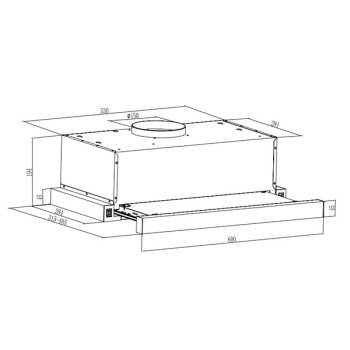 Gruppe Απορροφητήρας Kyma Inox 301m3/h 60cm  
