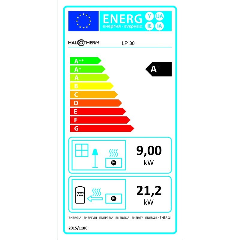 Halcotherm LP 40 Λέβητας Pellet-Νερού (5 διαδρομών) 40.000 kcal με δυνατότητα επιλογής χρώματος (3 άτοκες δόσεις)