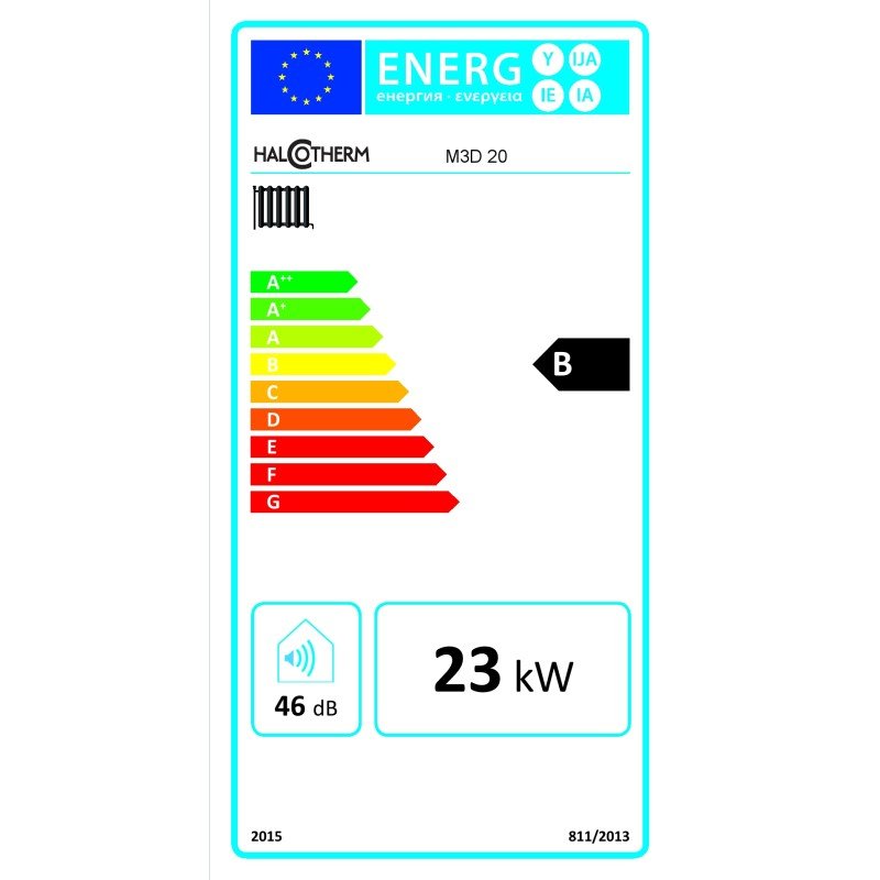 Halcotherm M3D 40 Ατομική Μονάδα Πετρελαίου (3 Διαδρομών) 40.000 kcal/h με καυστήρα (3 άτοκες δόσεις)