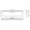 Hitense Notting Hill-60 Επιτοίχιο Ηλεκτρικό Τζάκι 1800W 151.6x11.8cm Γκρι Hitense Notting Hill-60 Επιτοίχιο Ηλεκτρικό Τζάκι 1800W 151.6x11.8cm Γκρι