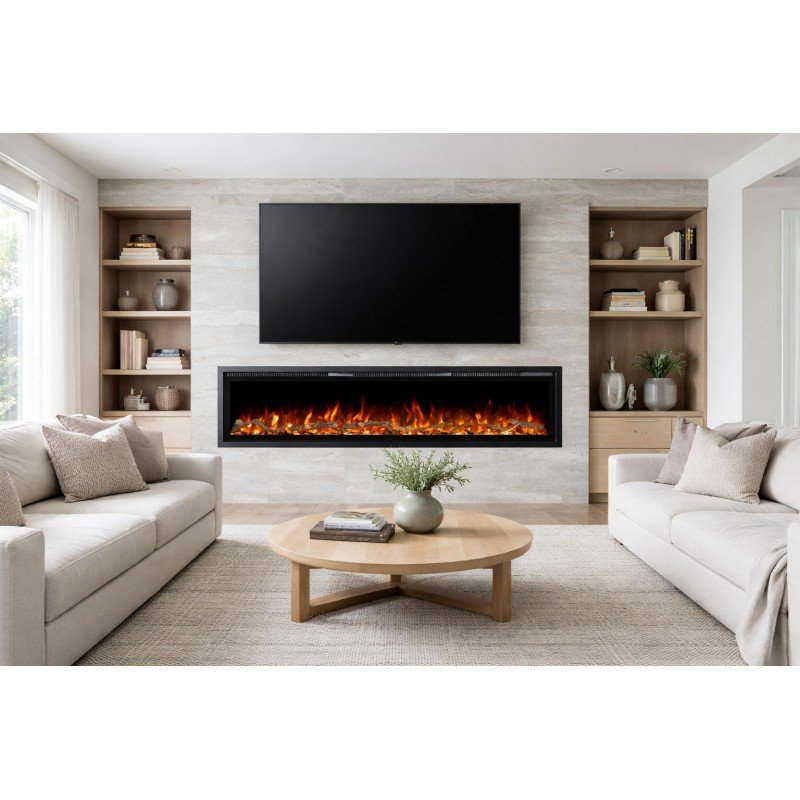 Hitense Notting Hill-60 Επιτοίχιο Ηλεκτρικό Τζάκι 1800W 151.6x11.8cm Γκρι Hitense Notting Hill-60 Επιτοίχιο Ηλεκτρικό Τζάκι 1800W 151.6x11.8cm Γκρι