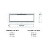 Hitense  LUXURIUS-S700 L.E.D Ηλεκτρικό Τζάκι Επιτοίχιο και Ένθετο 1600W (3 άτοκες δόσεις)
