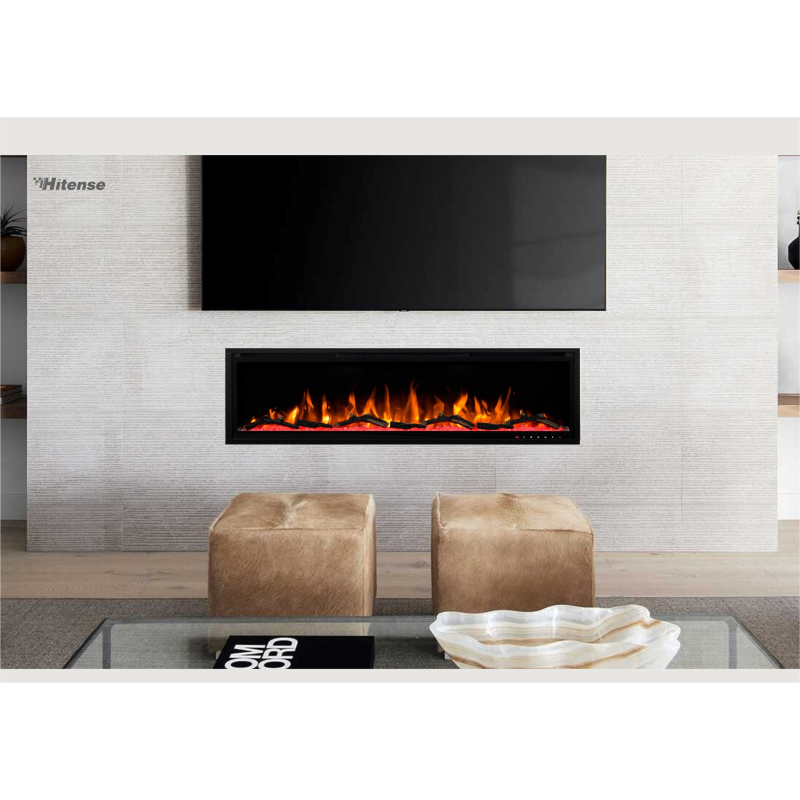 Hitense  LUXURIUS-S700 L.E.D Ηλεκτρικό Τζάκι Επιτοίχιο και Ένθετο 1600W (3 άτοκες δόσεις)