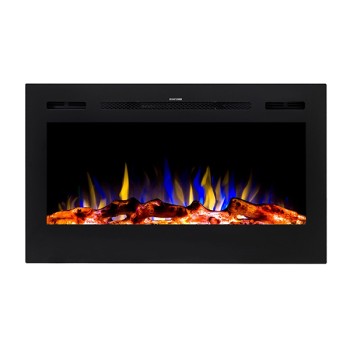 Hitense London ”Luxury Edition” Επιτοίχιο και Ένθετο Ηλεκτρικό Τζάκι 1600W 91.5x54.5cm Μαύρο (3 άτοκες δόσεις)