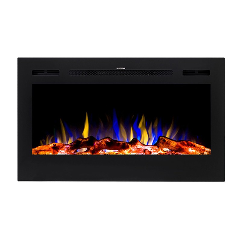 Hitense London ”Luxury Edition” Επιτοίχιο και Ένθετο Ηλεκτρικό Τζάκι 1600W 91.5x54.5cm Μαύρο (3 άτοκες δόσεις)