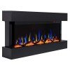 Hitense Ηλεκτρικό Τζάκι Τριών Όψεων FXW800-SLIM3DB MDF 1600W 3D  (3 άτοκες δόσεις)