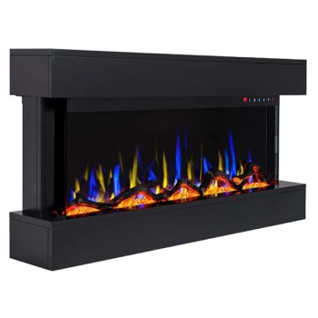 Hitense Ηλεκτρικό Τζάκι Τριών Όψεων FXW800-SLIM3DB MDF 1600W 3D  (3 άτοκες δόσεις)