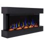 Hitense Ηλεκτρικό Τζάκι Τριών Όψεων FXW800-SLIM3DB MDF 1600W 3D  (3 άτοκες δόσεις)