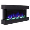 Hitense Ηλεκτρικό Τζάκι Τριών Όψεων FXW800-SLIM3DB MDF 1600W 3D  (3 άτοκες δόσεις)