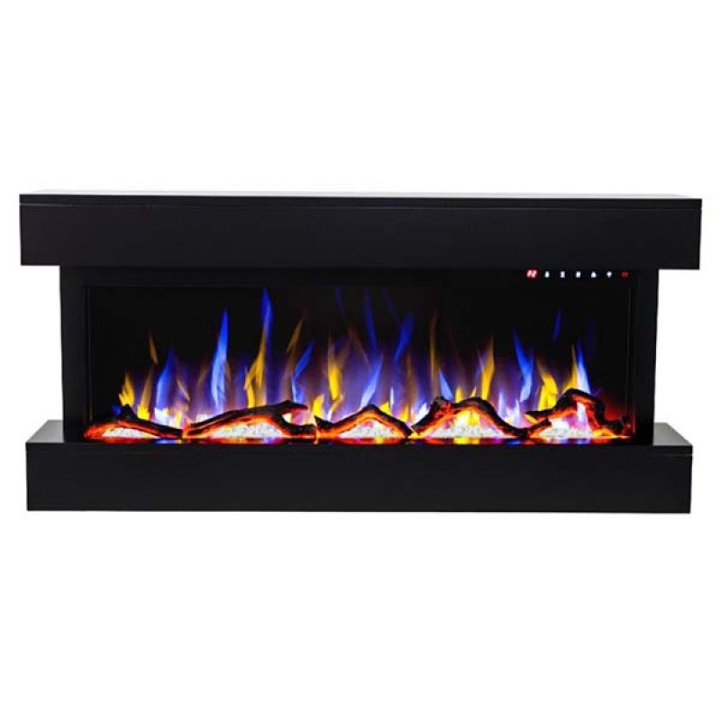 Hitense Ηλεκτρικό Τζάκι Τριών Όψεων FXW800-SLIM3DB MDF 1600W 3D  (3 άτοκες δόσεις)