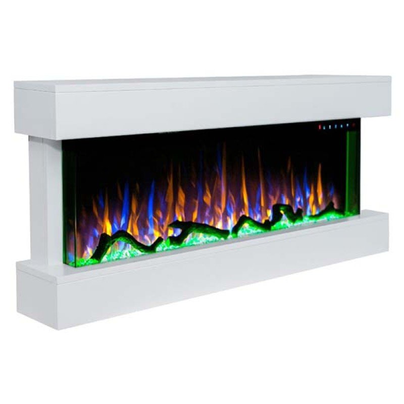 Hitense Ηλεκτρικό Τζάκι Τριών Όψεων FXW800-SLIM3DW MDF 1600W 3D   (3 άτοκες δόσεις)