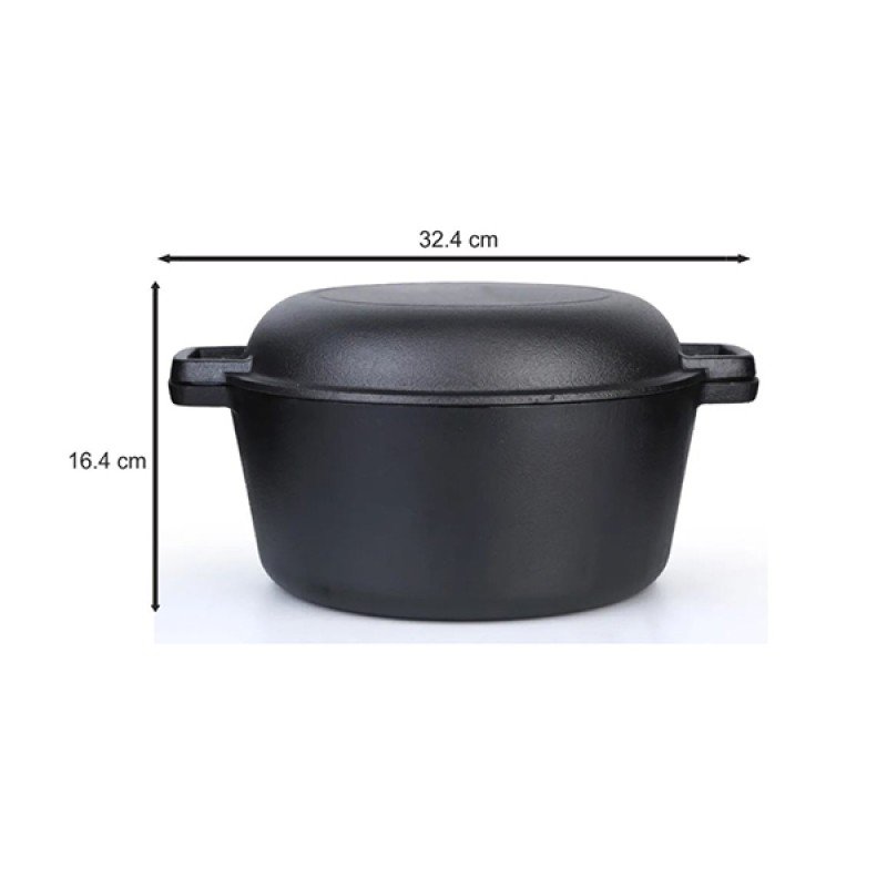 Hitense Sef De Americano Βαθιά Κατσαρόλα Double 2 σε 1 Dutch Oven Από Μαντέμι (3 Άτοκες Δόσεις - Έως 60 Δόσεις Χωρίς Πιστωτική Κάρτα) 