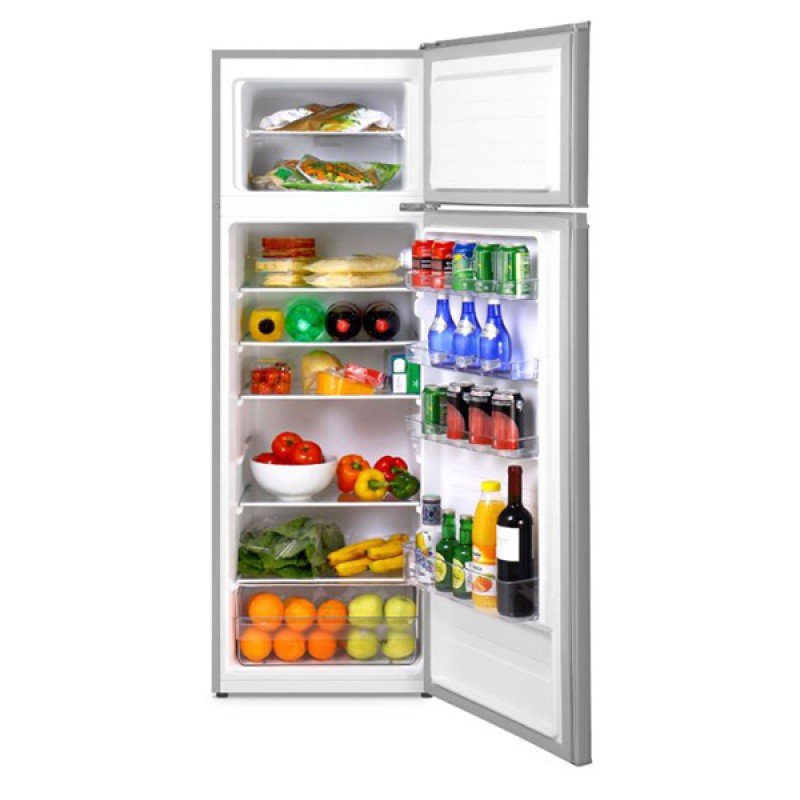 Inventor DP1590S Ψυγείο Δίπορτο 235lt Inox Υ159xΠ55xΒ55 cm  (3 άτοκες δόσεις)