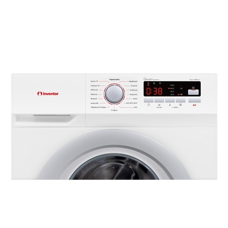 Inventor GLX07014 Πλυντήριο Ρούχων 7kg 1400 Στροφών 