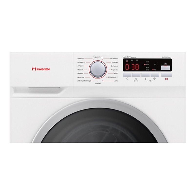 Inventor GLX08014 Πλυντήριο Ρούχων 8kg 1400 Στροφών 