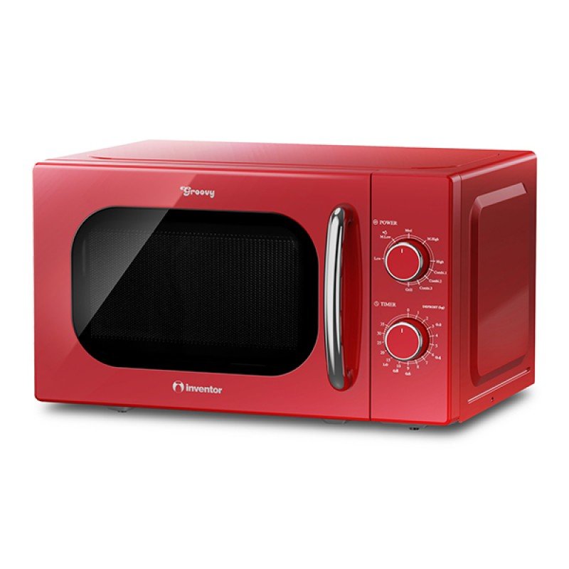 Inventor MWOR-20LR Φούρνος Μικροκυμάτων με Grill 20lt Κόκκινος 