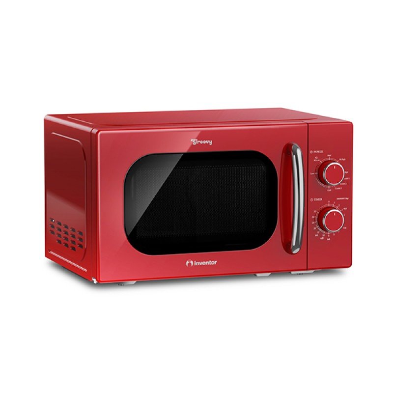 Inventor MWOR-20LR Φούρνος Μικροκυμάτων με Grill 20lt Κόκκινος 