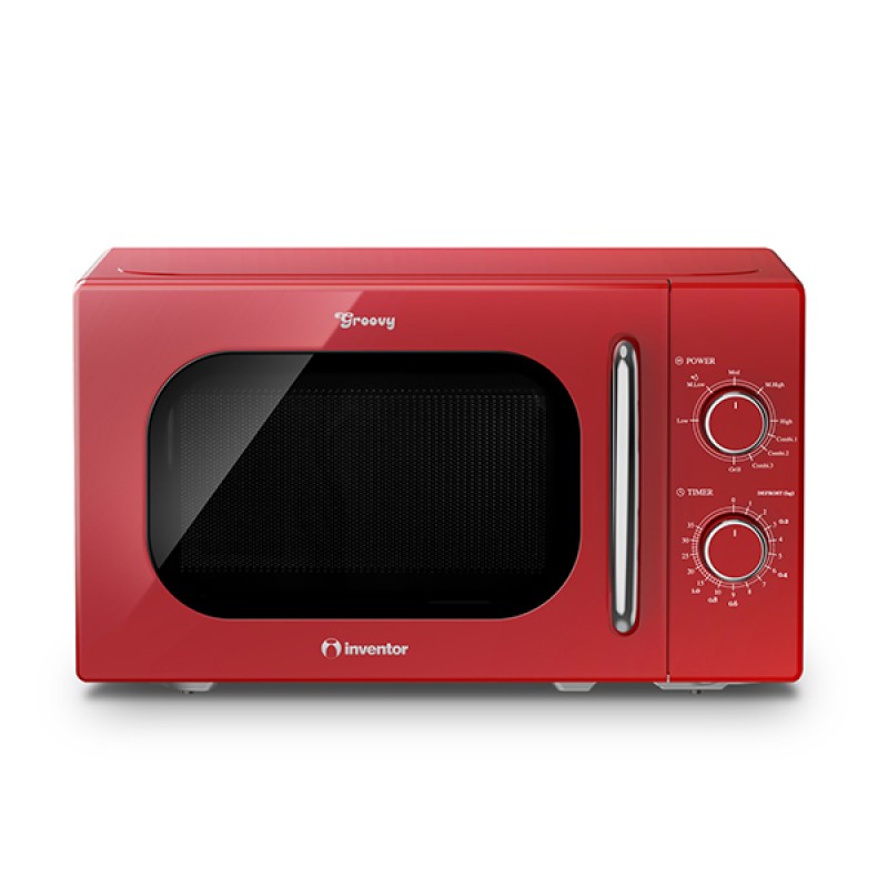 Inventor MWOR-20LR Φούρνος Μικροκυμάτων με Grill 20lt Κόκκινος 