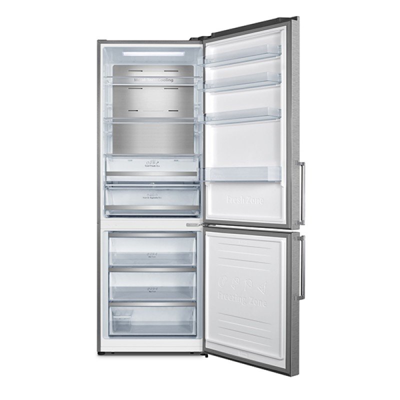 Inventor PSB20070INL Ψυγειοκαταψύκτης 495Lit Inox Total NoFrost Υ200xΠ70.4xΒ69.4cm (3 άτοκες δόσεις)