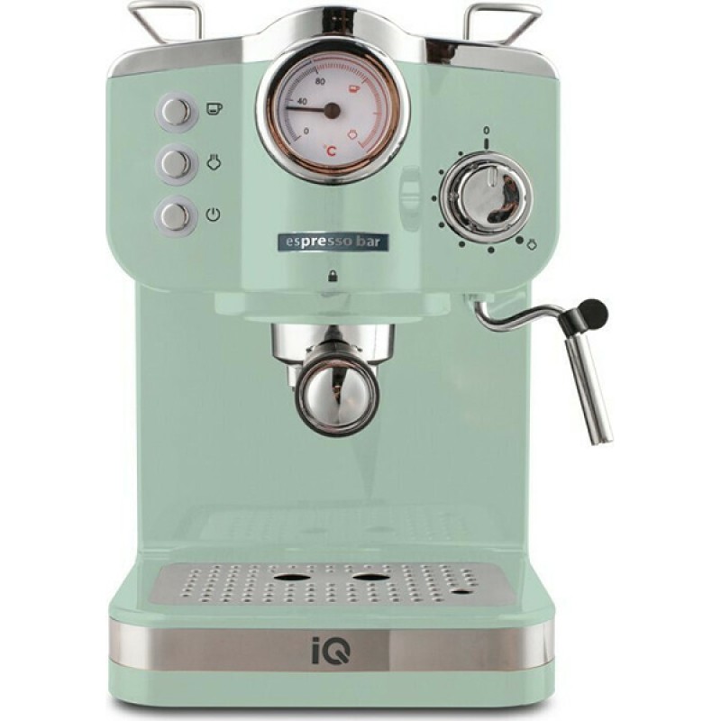 IQ CM-175 Μηχανή Espresso 1100W Πίεσης 20bar Πράσινη 