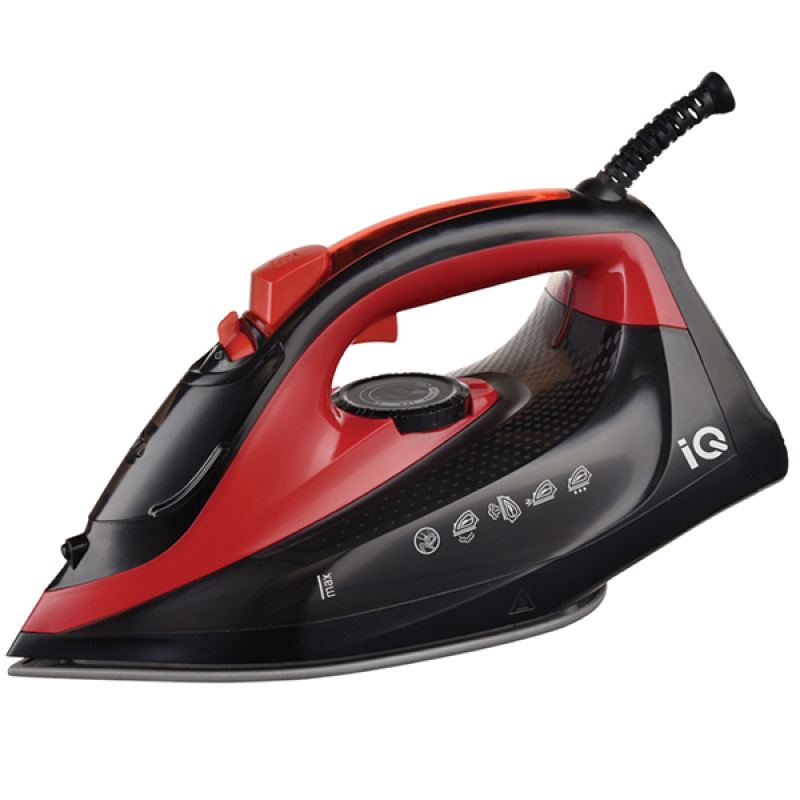 IQ EI-862 Ηλεκτρικό Σίδερο Red 2400W Δοχείο 360ml Κεραμική Πλάκα 