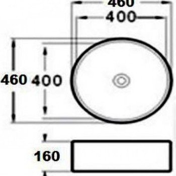 KLP Hola Επικαθήμενος Νιπτήρας 444921 Πορσελάνης 40x40cm Λευκός KLP Hola Επικαθήμενος Νιπτήρας 444921 Πορσελάνης 40x40cm Λευκός