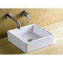 KLP Kea Επικαθήμενος Νιπτήρας 444930 Πορσελάνης 38x38cm Λευκός 