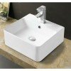 KLP Top Επικαθήμενος Νιπτήρας 444913 Πορσελάνης 46x42cm Λευκός 