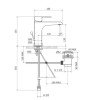Teorema Velvet Μπαταρία Νιπτήρα υψηλή Α/Β Inox 213111