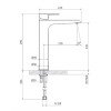 Teorema Velvet Μπαταρία Νιπτήρα υψηλή επιτραπέζια Inox 214111