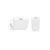 Klp Vera Rimless White Λεκάνη Κρεμαστή με κάλυμμα 444940 (3 άτοκες δόσεις)
