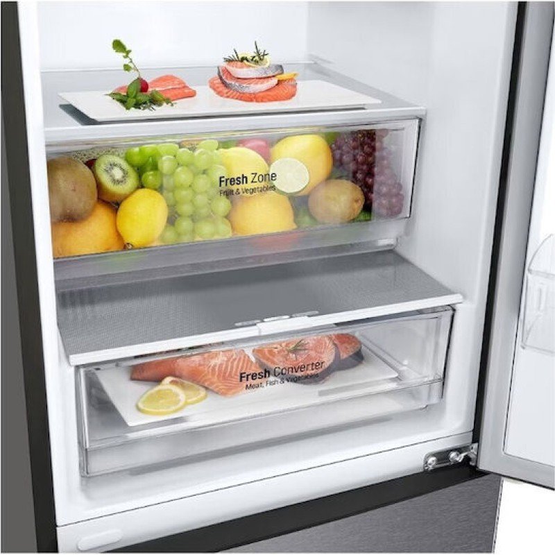 LG GBP62DSXCC1 Ψυγειοκαταψύκτης 384lt Total NoFrost Υ203xΠ59.5xΒ67.5εκ. Γκρι C