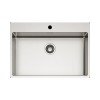Elleci Compass 700 Νεροχύτης κουζίνας ανοξείδωτος 74x51cm 
