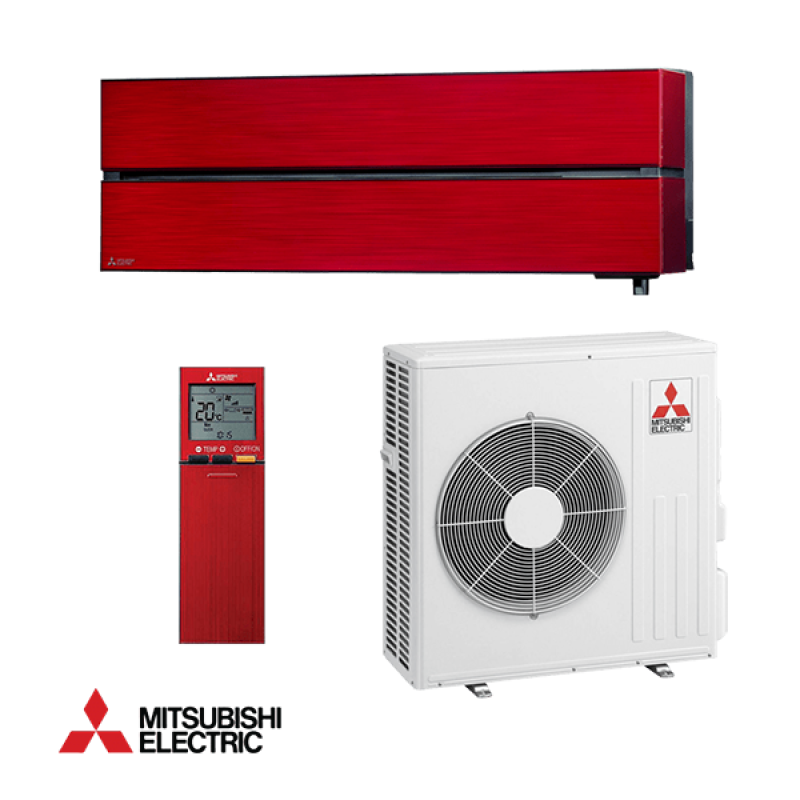Mitsubishi MSZ/MUZ-LN50VG2(R) 18.000Btu Ruby Red , Wifi & R32 Α+++/++ Πιστοποίηση Eurovent (3 άτοκες δόσεις)