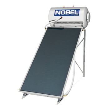 Nobel classic 120lt/2m² Ηλιακός Θερμοσίφωνας Glass Διπλής Ενέργειας Ταράτσας Επιλεκτικός als (3 άτοκες δόσεις)