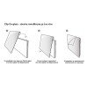 Nobo NTL4T Retro Blue 20 Διακοσμητική Γυάλινη Πρόσοψη Θερμοπομπού 2000W (3 άτοκες δόσεις)