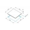 Pyramis Εστία 58HL 536 Αφής με ανοξείδωτο πλαίσιο 030057801 (3 άτοκες δόσεις)