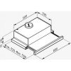 Pyramis Ecoline 60 Απορροφητήρας Συρόμενος 60cm Inox με Μαύρο Γυαλί 065032801 