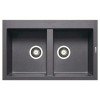 Νεροχύτης γρανιτένιος ένθετος PYRAMIS ALAZIA 1B 79x50 Iron Grey 070037211 (3 άτοκες δόσεις)