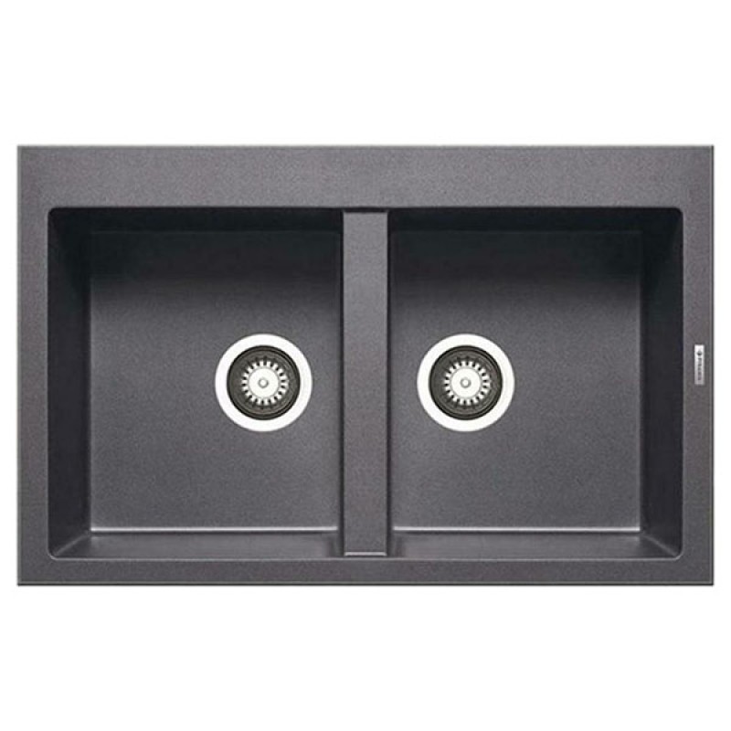 Νεροχύτης γρανιτένιος ένθετος PYRAMIS ALAZIA 1B 79x50 Iron Grey 070037211 (3 άτοκες δόσεις)