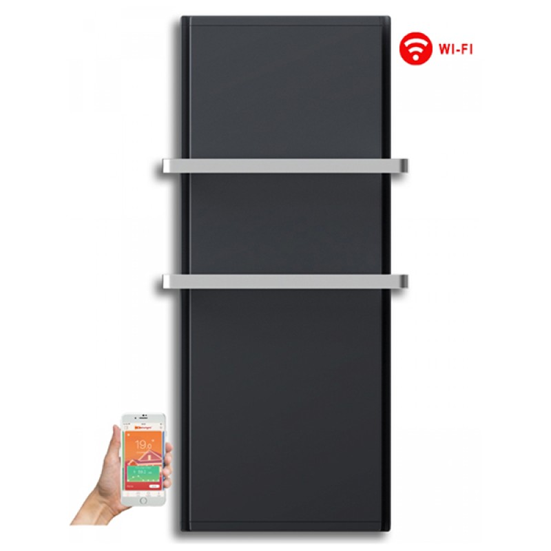 Radialight Icon 2B WiFi 750 Watt Ανθρακί - Ψηφιακή Πετσετοκρεμάστρα Μπάνιου (3 άτοκες δόσεις)