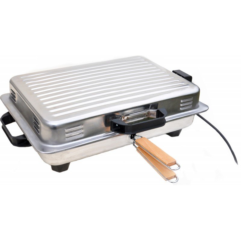 Roller Kappatos Επιτραπέζια Ηλεκτρική Ψησταριά Σχάρας 800W με Καπάκι 28x20εκ. (20105) (3 άτοκες δόσεις) 