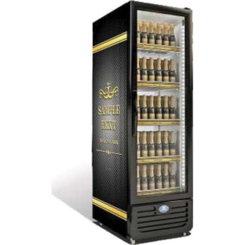 Sanden Intercool SPN-0305 Ψυγείο Αναψυκτικών 300lt Μονόπορτο Υ171xΠ52.5xΒ59cm Slim Μαύρο (3 άτοκες δόσεις)